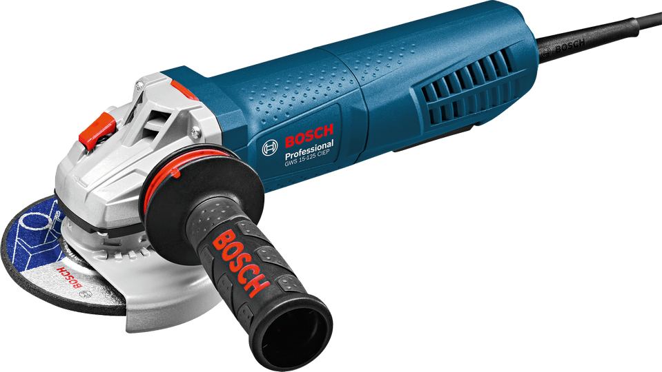 Angle Grinder Gws 15 125 Ciep 96434 96434 - Angle Grinder Bosch Clipart (959x540), Png Download