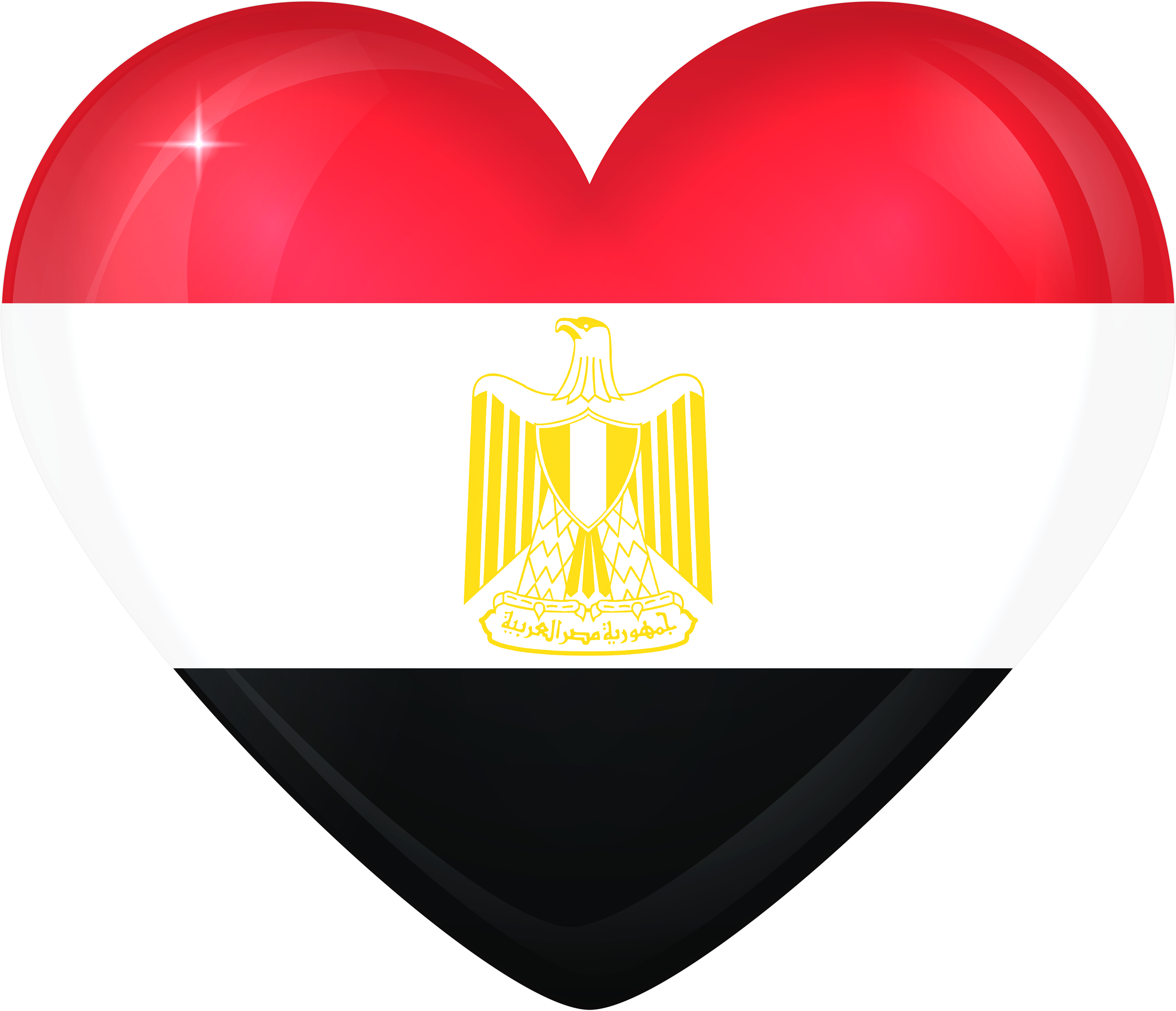 View Full Size - Egypt Flag Clipart (6000x5106), Png Download