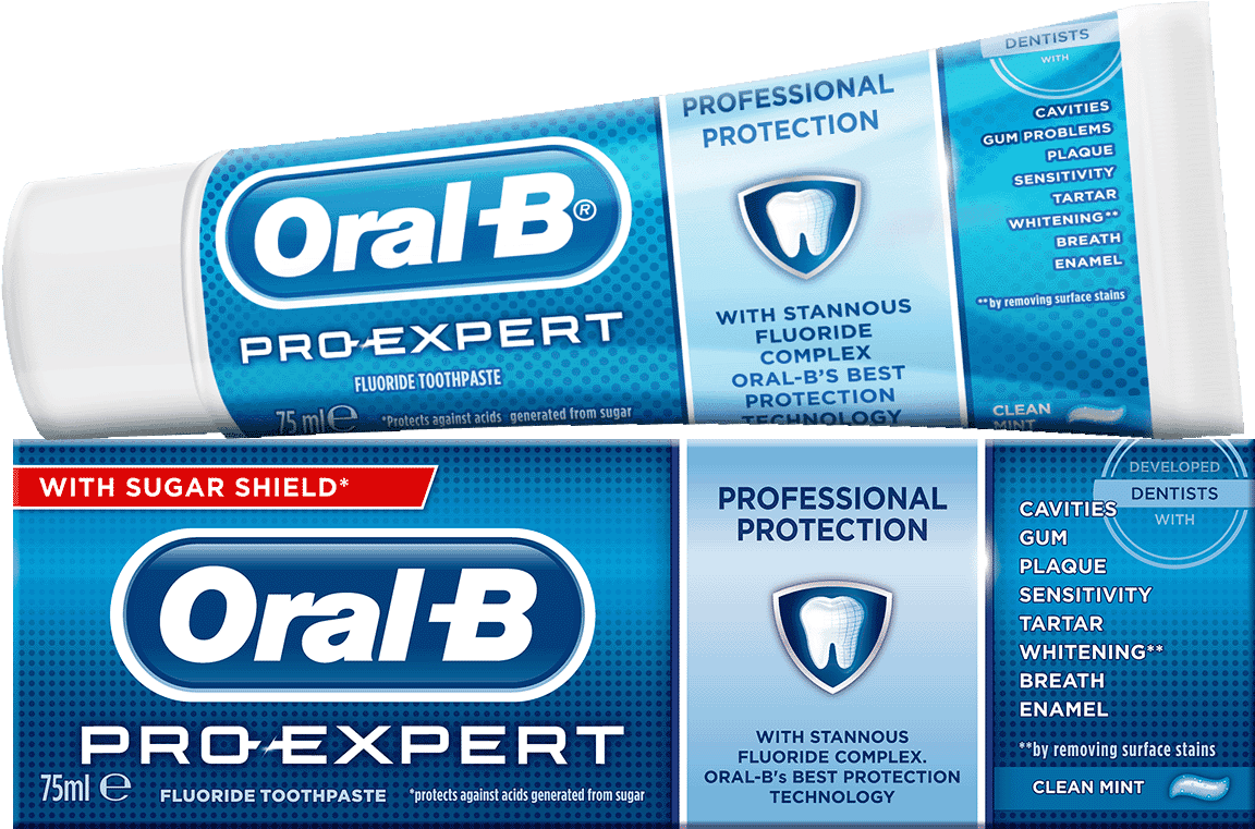 Oral B Pro Expert Professional Protection Toothpaste - Oral B Pro Expert Professional Protection Clipart (1200x1200), Png Download
