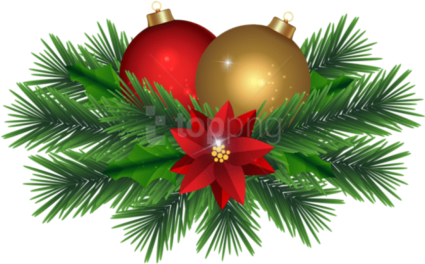 Free Png Christmas Decor Png - Christmas Day Clipart (850x535), Png Download