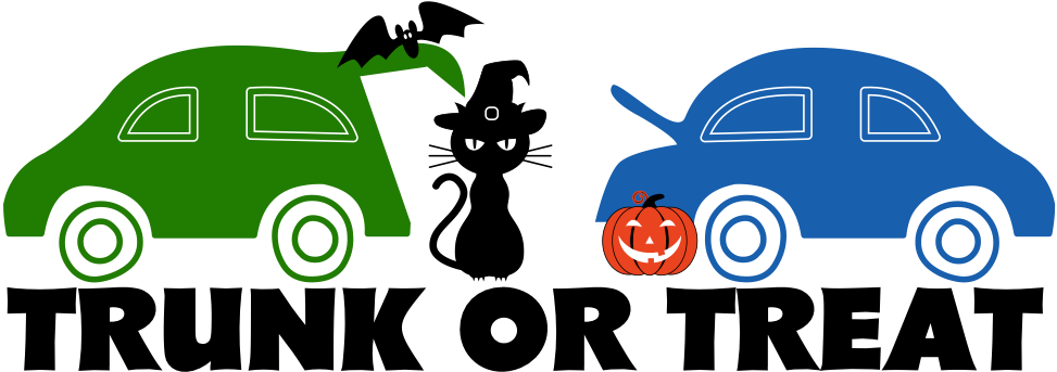 Halloween Trunk Or Treat Events Clipart (972x356), Png Download