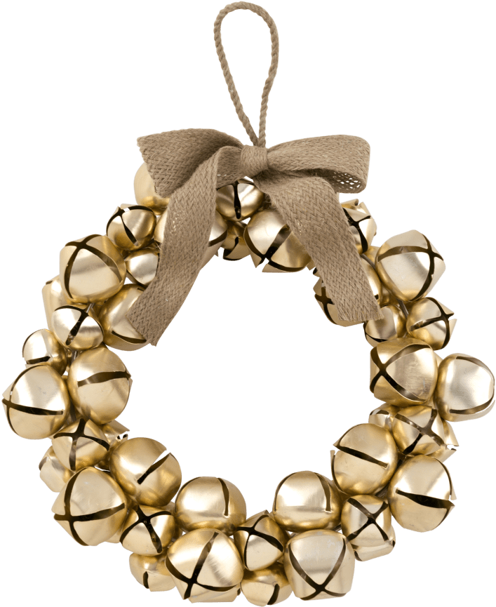 Shiraleah Large Bell Wreath - Wreath Clipart (864x864), Png Download