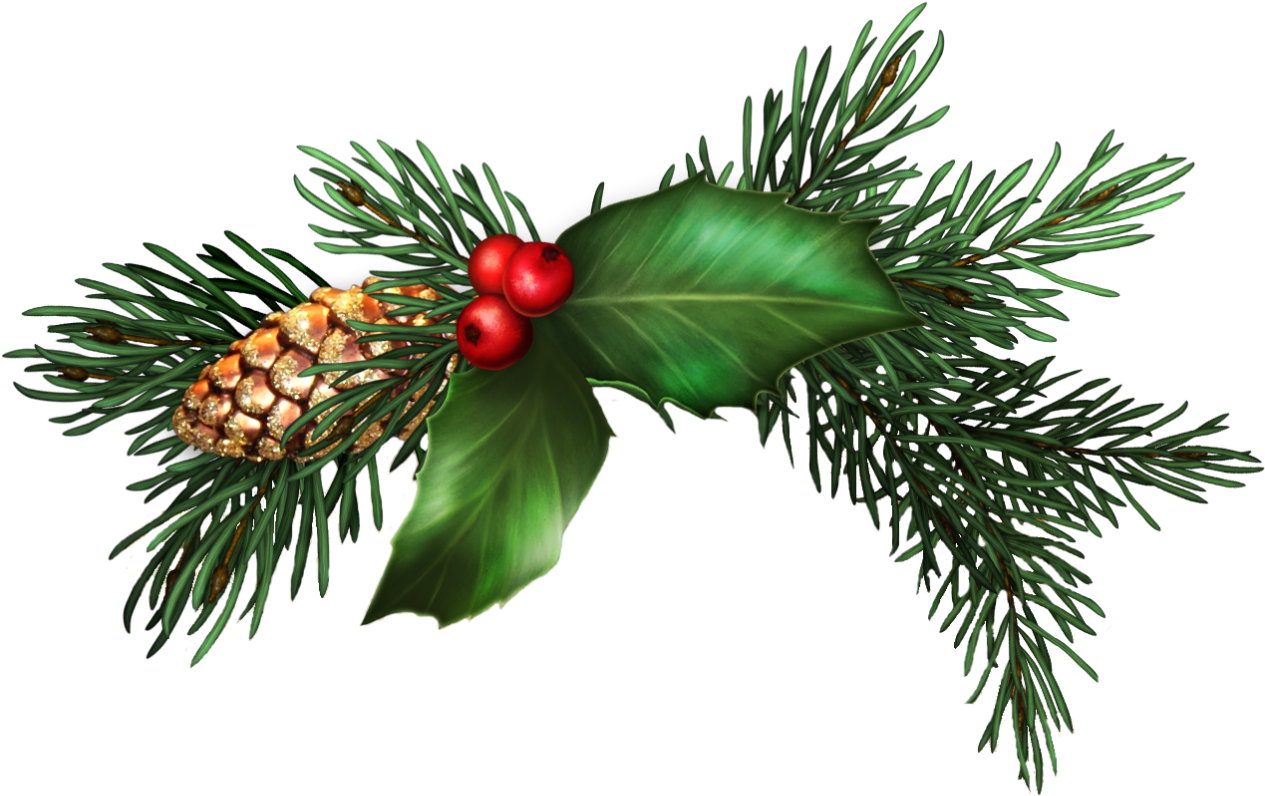 Ornate Christmas Decor - Christmas Tree Clipart (1280x801), Png Download