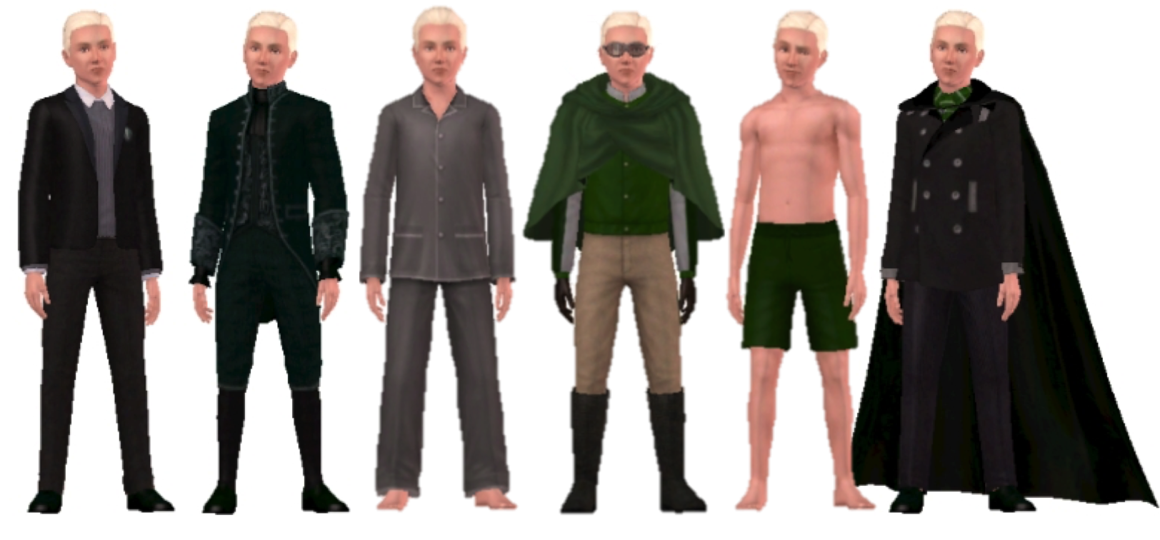 Sims 3 Draco Malfoy , Png Download - Formal Wear Clipart (1624x756), Png Download