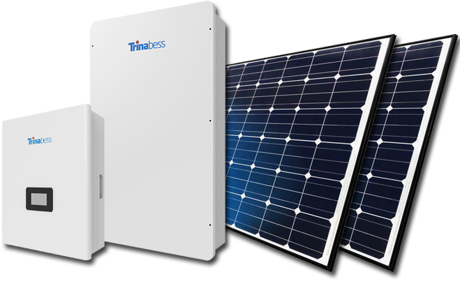 Trina Panels & Inverter - Solar Panel Inverter Png Clipart (678x460), Png Download