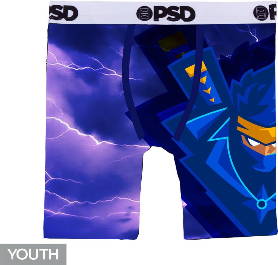 Official Ninja Logo Boy's Boxer Brief Clipart (895x856), Png Download