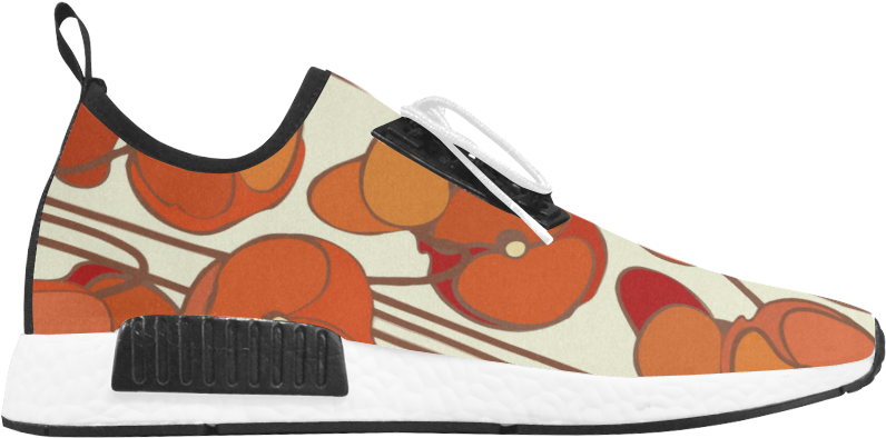 Red Poppies Cute Vintage Art Deco Women's Draco Running - Outdoor Shoe Clipart (796x394), Png Download