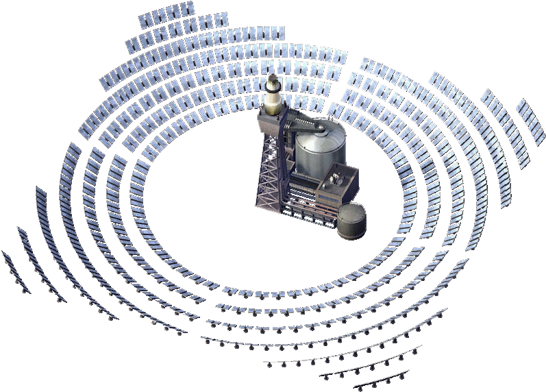 Solar Power Plant - Planta Solar Simcity Clipart (803x575), Png Download