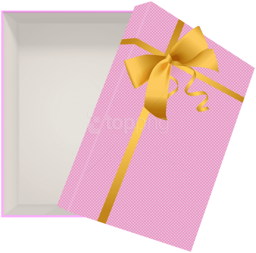 Free Png Download Open Gift Box Pink Clipart Png Photo - Wrapping Paper Transparent Png (850x841), Png Download