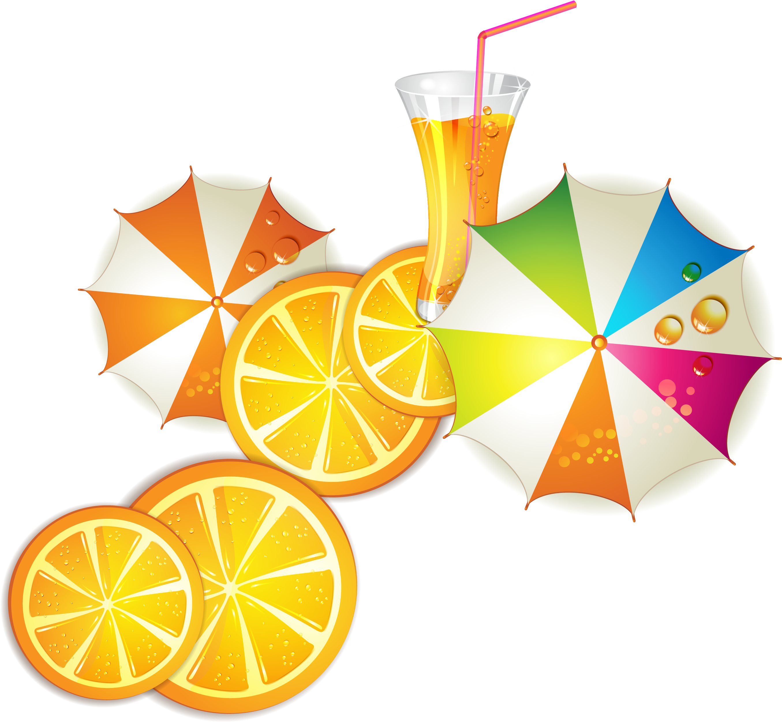 Summer Clipart Juice - Banners De Verano - Png Download (3342x3526), Png Download