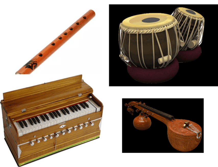 Image Of Musical Instruments - Harmonium Instrument Of Pakistan Clipart (854x653), Png Download