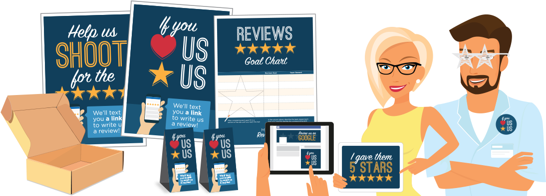 Google Reviews Package - Cartoon Clipart (1200x429), Png Download