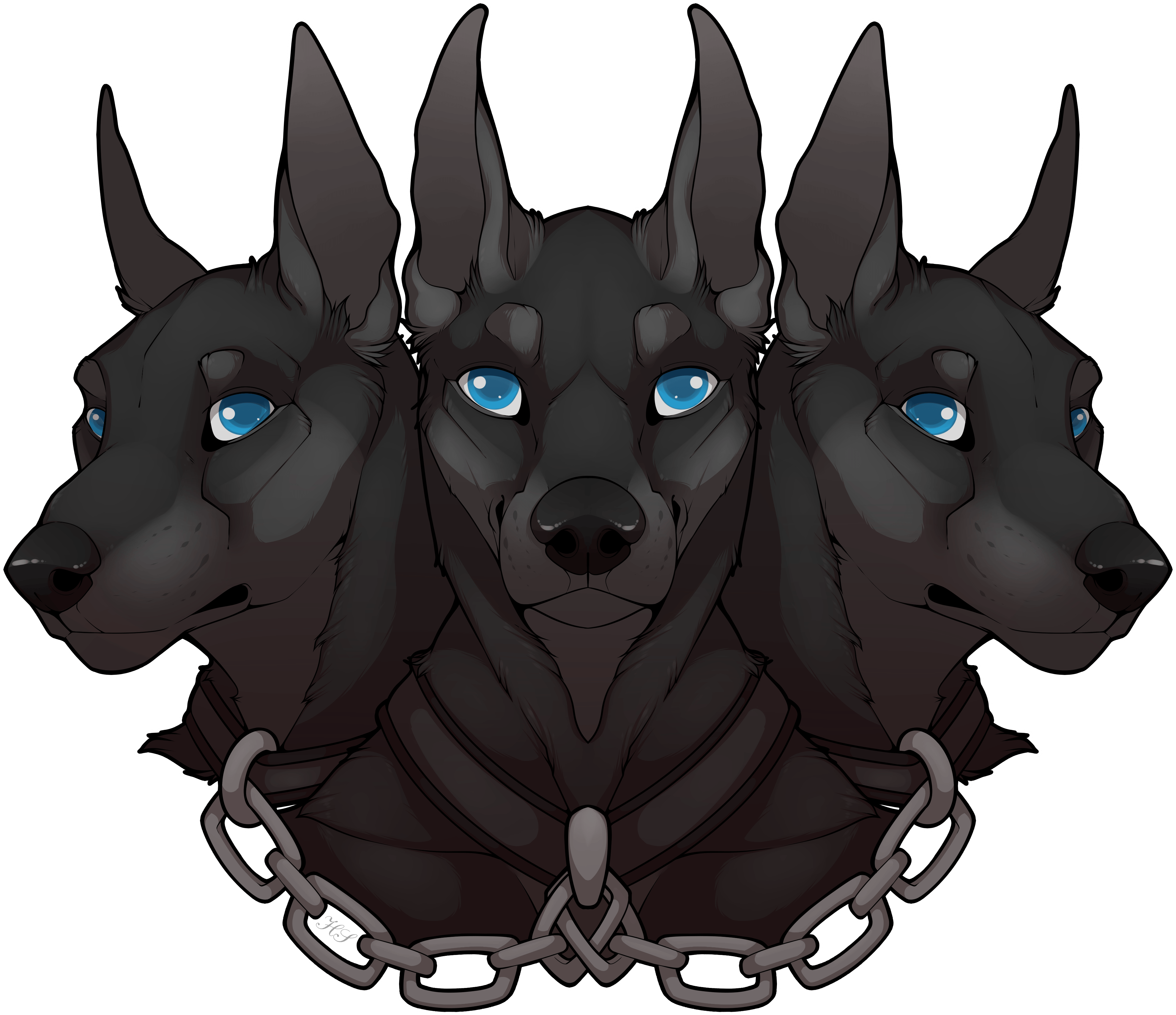 Cerberus - Printing Clipart (4029x3787), Png Download