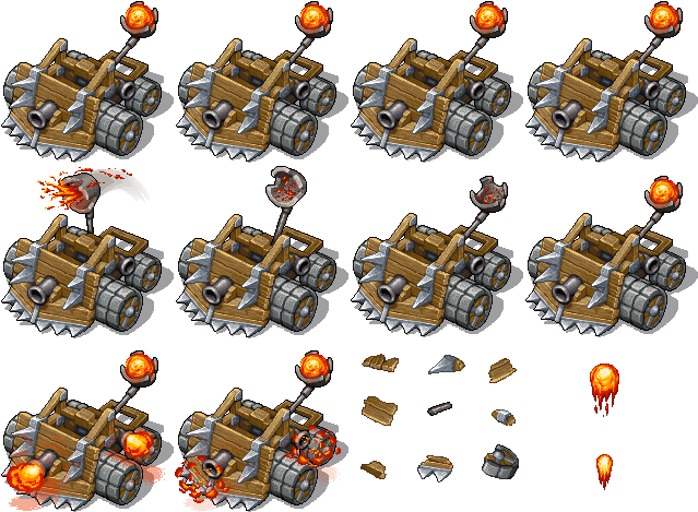 Siege Weapon Catapult - Tank Clipart (640x480), Png Download