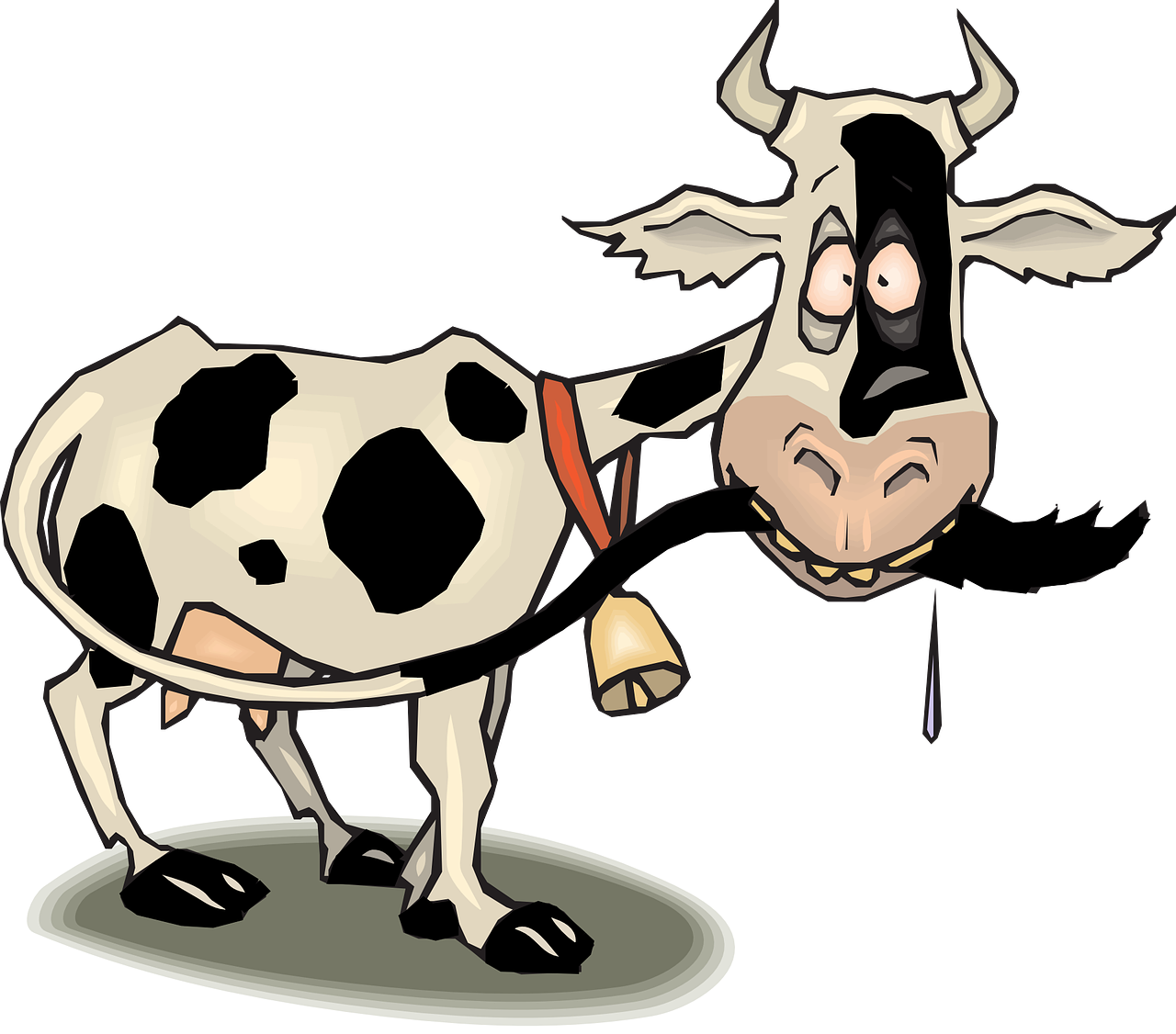 Farm Animals Clipart Cattle Farm - Animated Cattle - Png Download (818x720), Png Download