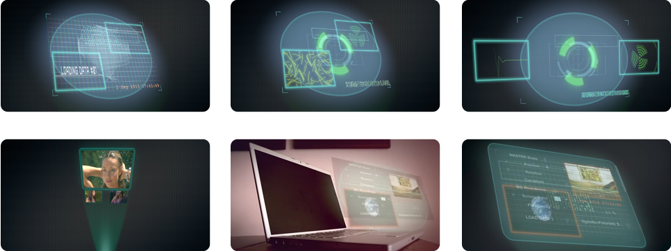 Vector Transparent Stock Luca Visual Fx Plug Ins Hi - Hologram Screen Template Clipart (966x362), Png Download