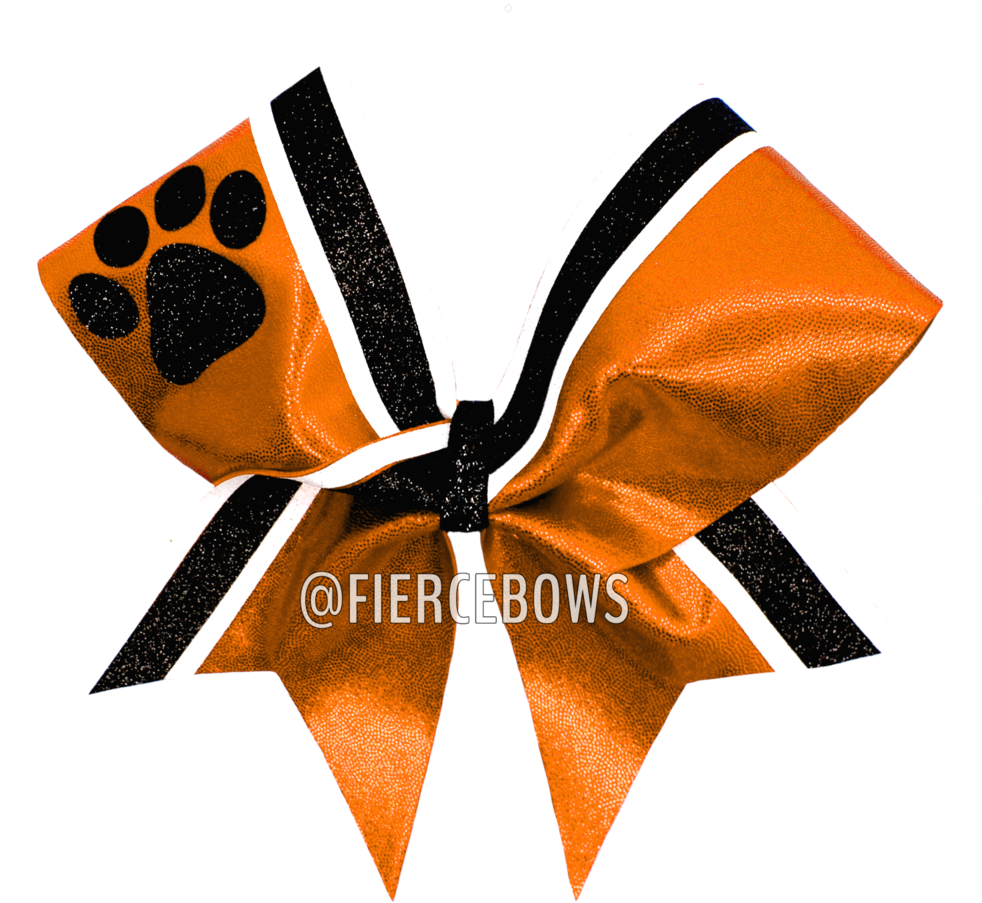 Mascot Border Twin Cheer Bow Fierce Bows - Cheerleading Clipart (982x903), Png Download