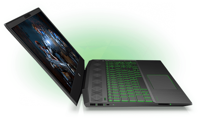 Pavilion Laptop Side View - Hp Pavilion Gaming 2018 Clipart (675x500), Png Download