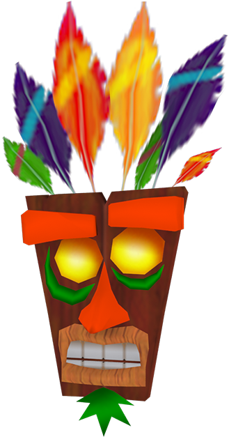 Aku Png - Aku Aku Crash Bandicoot Wrath Of Cortex Clipart (750x650), Png Download