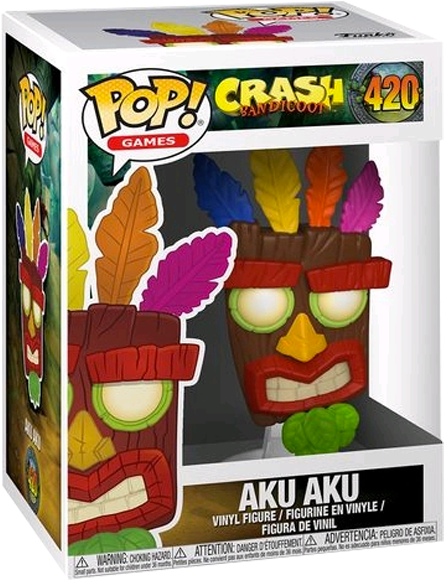 Aku Aku Pop Vinyl Figure - Funko Aku Aku Clipart (600x600), Png Download