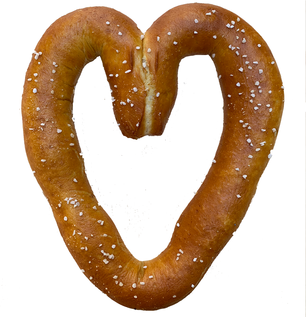 Pretzel-heart Copy - Pretzel Clipart (1083x1103), Png Download