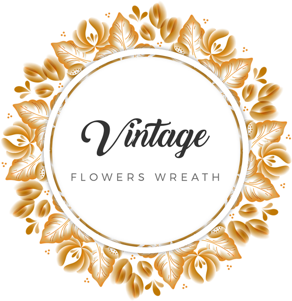 Golden Floral Vintage Vector Background Set Eps File - Circle Clipart (640x640), Png Download