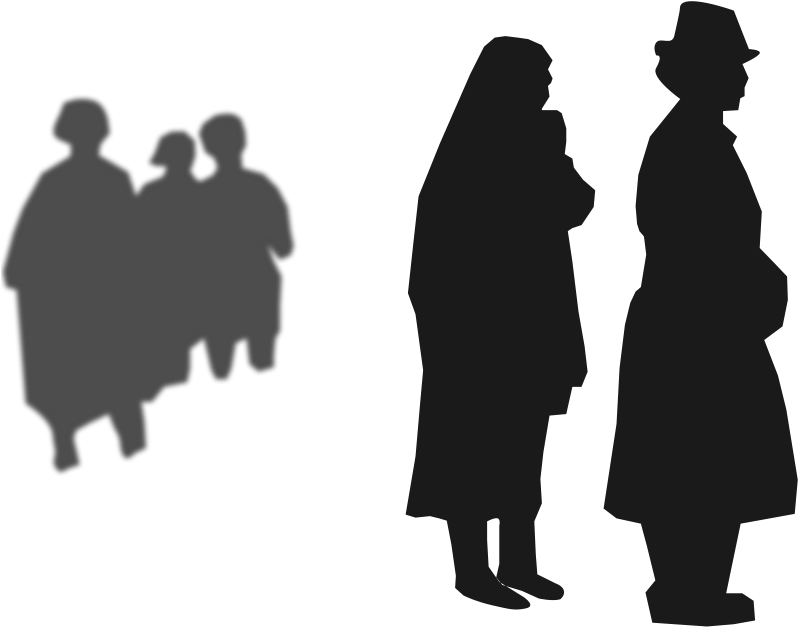 Funeral People Png Clipart (800x634), Png Download