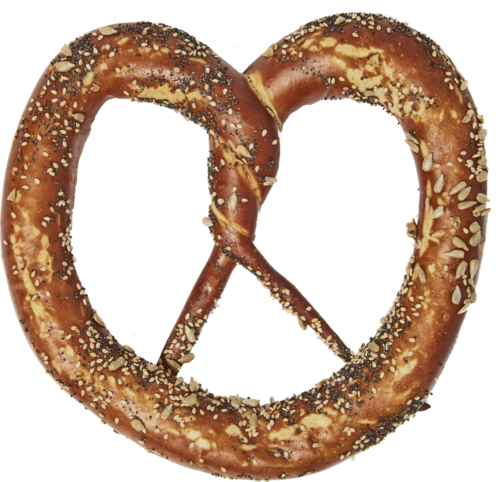 5 X Large Everything Pretzels - Lye Roll Clipart (1000x962), Png Download