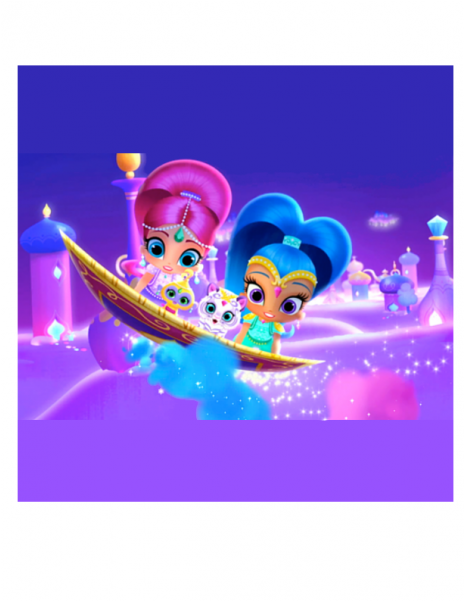 Shimmer And Shine Wallpaper - Happy Birthday Shimmer And Shine Clipart (600x600), Png Download