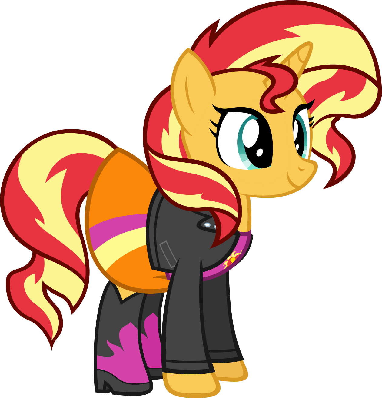 Drawn My Little Pony Sunset Shimmer - Mlp Eg Sunset Shimmer Pony Clipart (1261x1314), Png Download