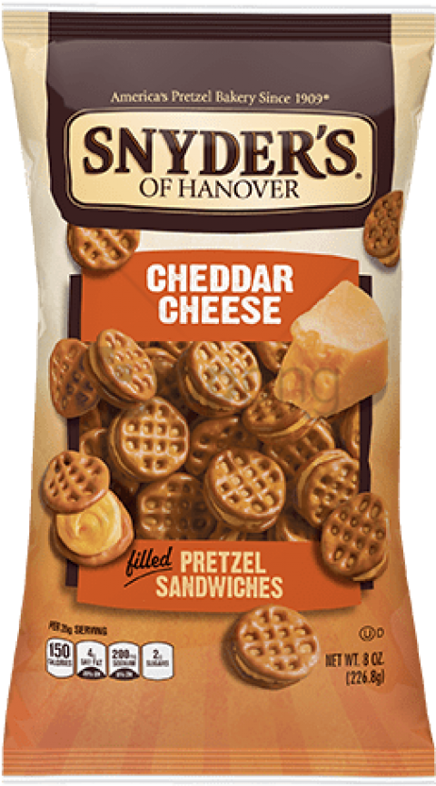 Free Png Snyder's Cheddar Cheese Pretzel Sandwiches - Snyder's Cheddar Cheese Pretzel Sandwiches Clipart (480x866), Png Download