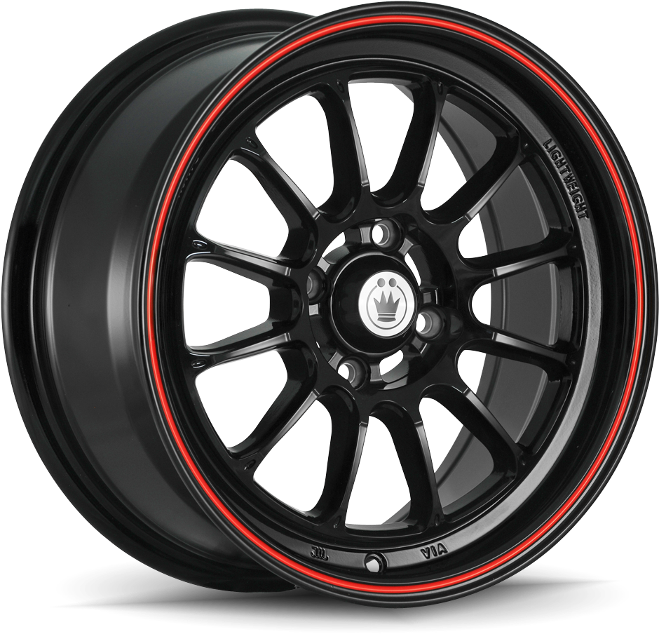 Konig Tweakd Et40 Gloss Black W/ Red Stripe , Png Clipart (940x904), Png Download