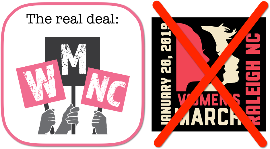 Disinformation Agents Attack Nc Women's March - Women's March Raleigh 2019 Clipart (941x521), Png Download