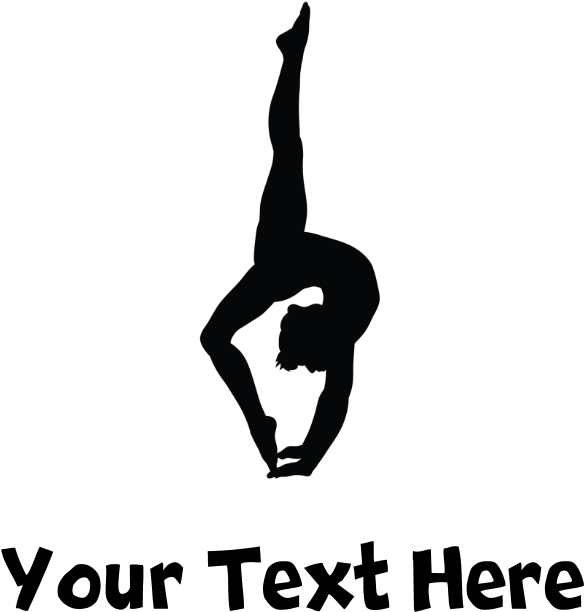 Gymnast Silhouette Boxer Shorts - Silhouette Clipart (584x612), Png Download