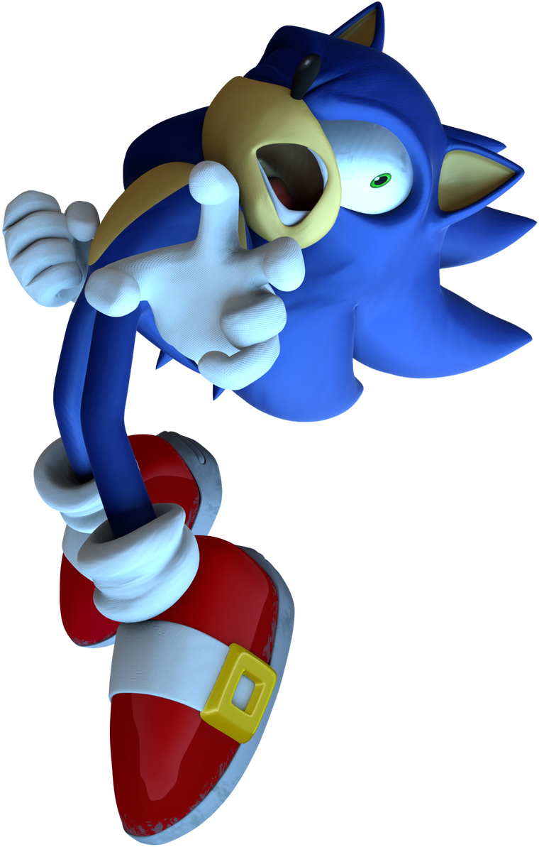 Lixes - Sonic Unleashed Sonic Screaming Clipart (815x1200), Png Download