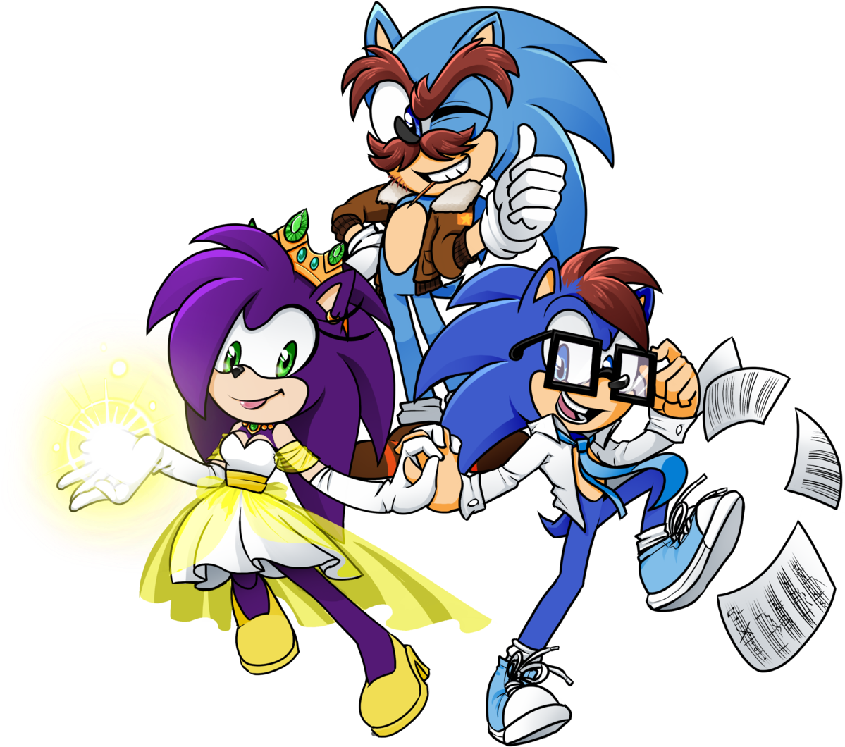 Sonic Underground Remixed - Cartoon Clipart - Large Size Png Image - PikPng...
