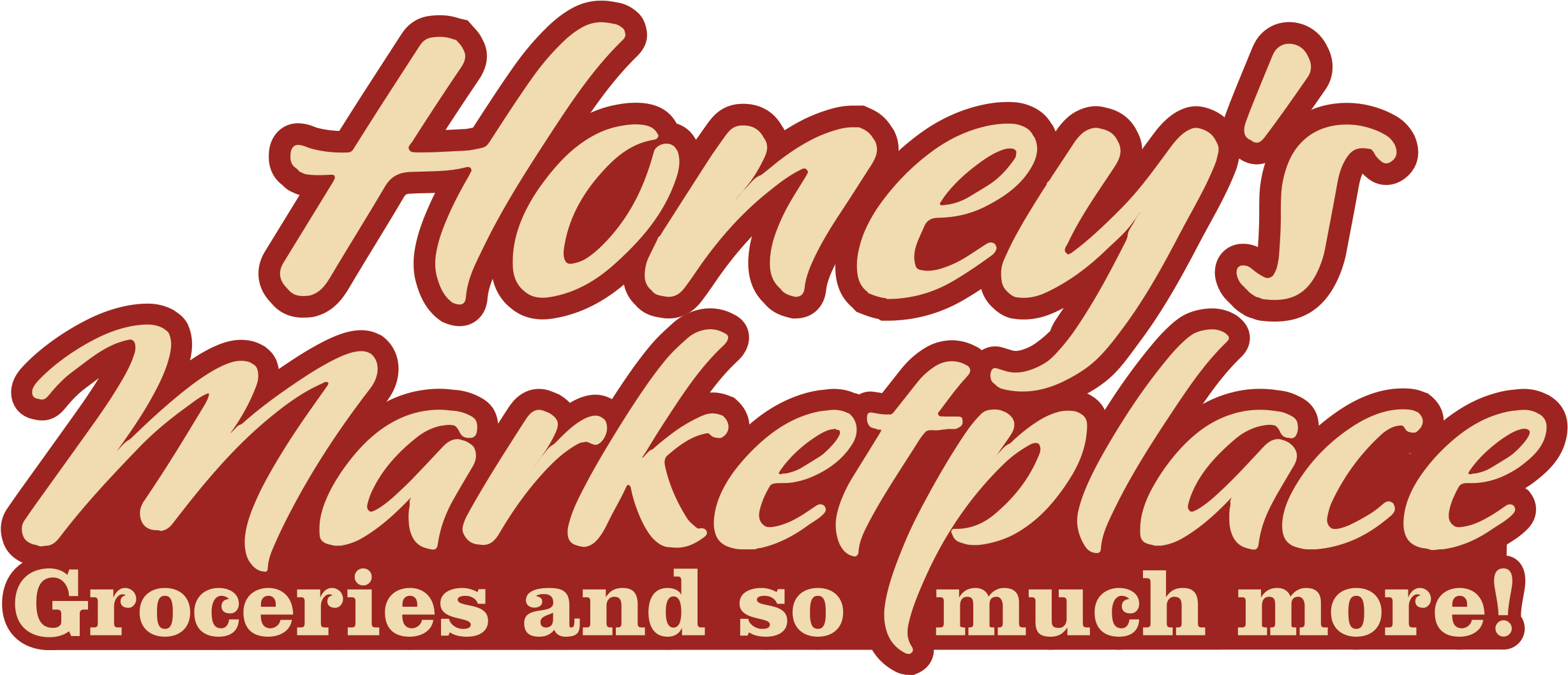 Honey's Marketplace Logo - Poster Clipart (2466x1057), Png Download