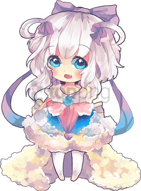 Free Png Chibi Anime Cute Png Image With Transparent - Chibi Girl Transparent Background Clipart (480x652), Png Download