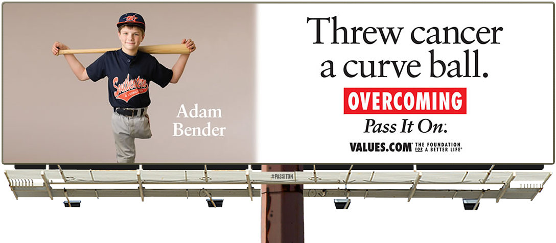 Adam Bender Threw Cancer A Curve Ball When He Decided - Billboard Inspiration Clipart (1200x630), Png Download