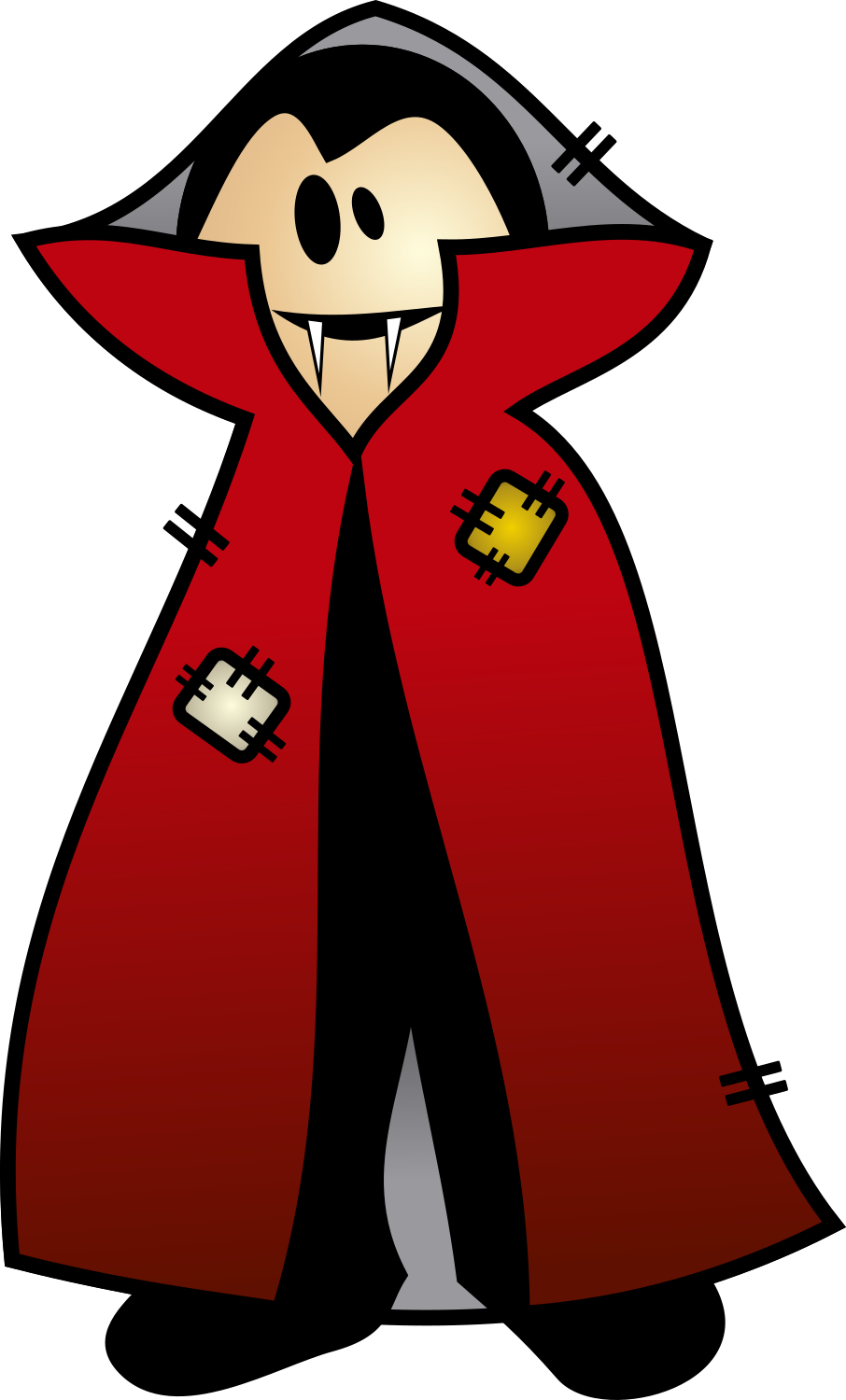 Pin By Carmen Dungan - Cartoon Vampire Clipart (906x1500), Png Download
