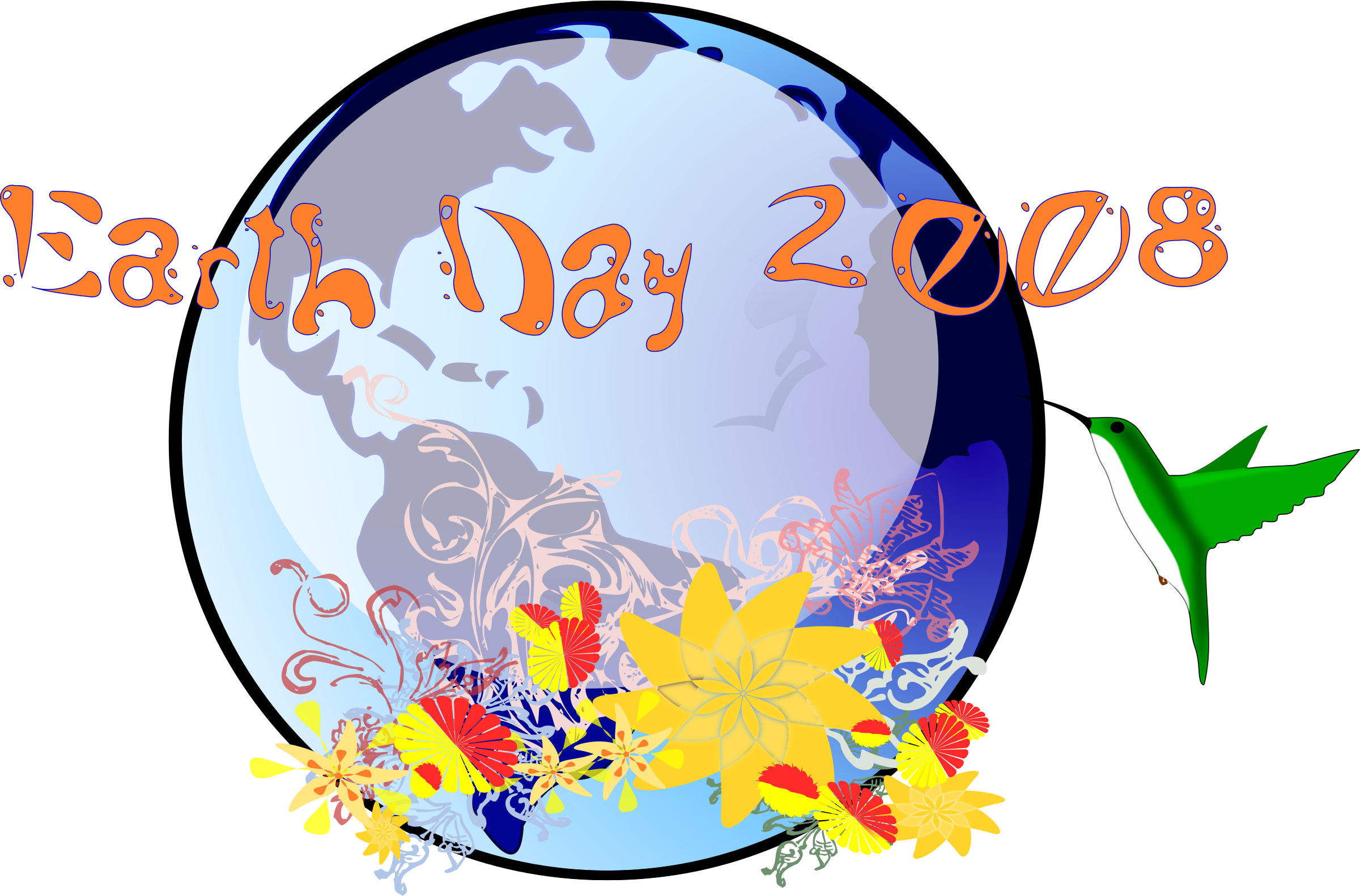 This Free Icons Png Design Of Earth Day 2008 Clipart (2400x1582), Png Download
