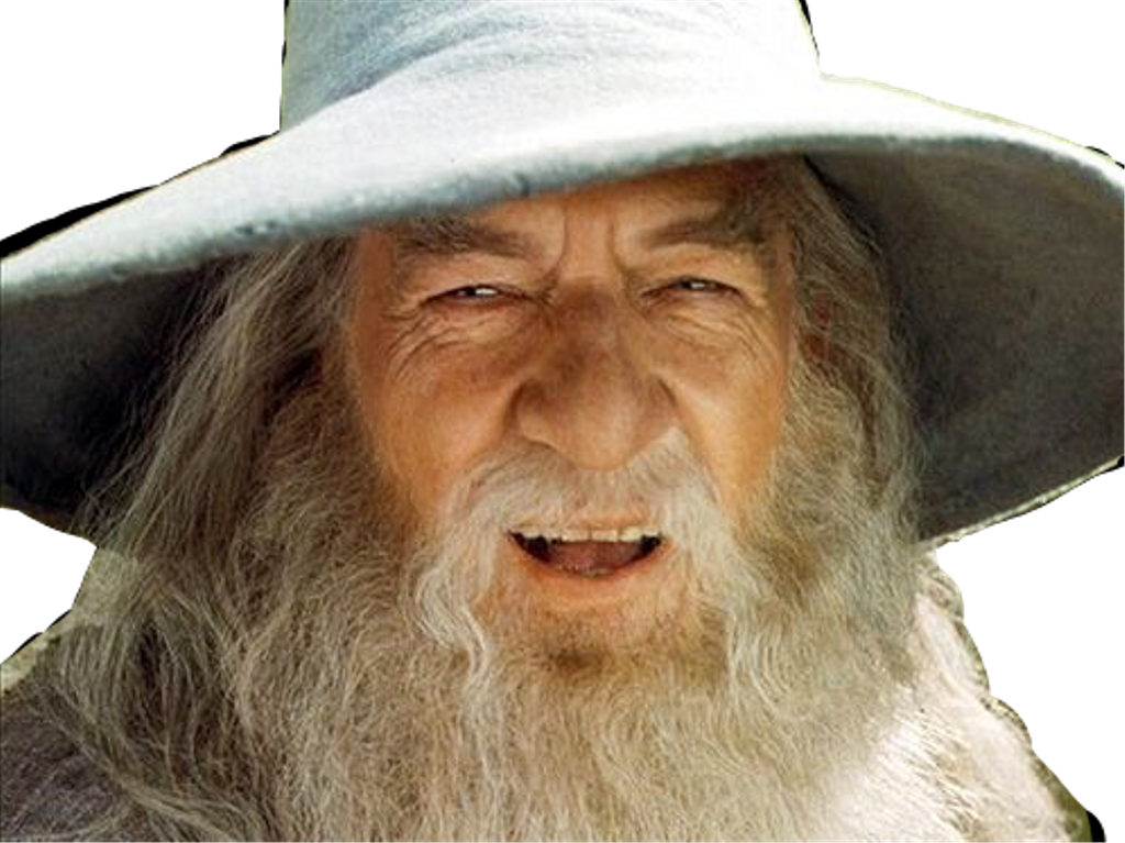 #gandalf #lotr #tolkien #freetoedit - Wizard Is Never Late Meme Clipart (1024x767), Png Download