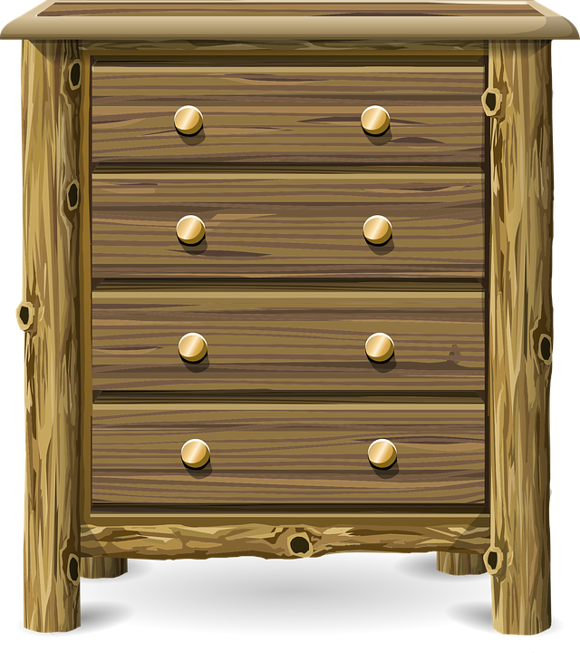 Dresser, Furniture, Cabinet, Storage, Wood, Wooden Clipart (640x720), Png Download