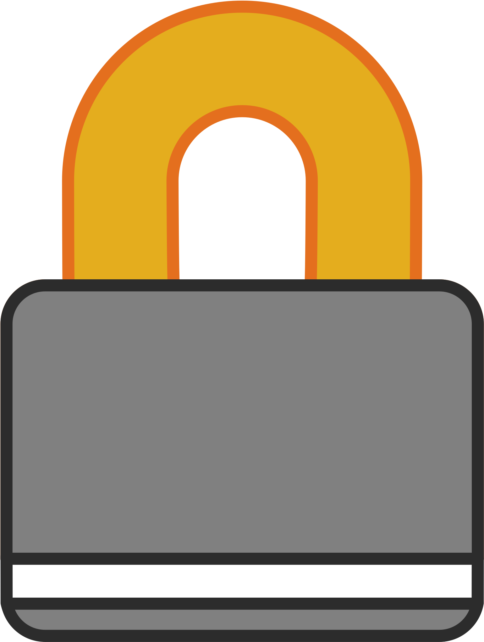 This Free Icons Png Design Of Padlock-color Clipart (2400x2400), Png Download