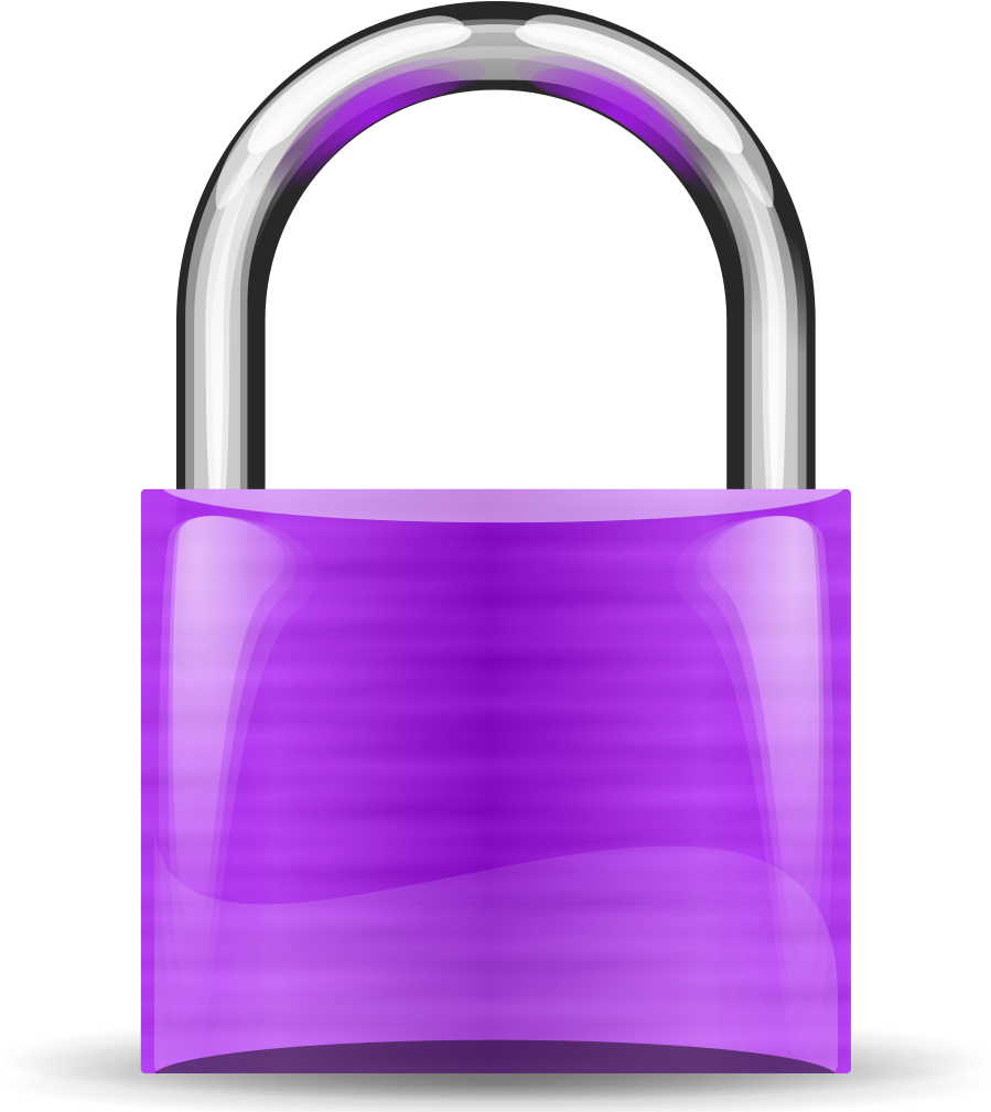 File - Padlock-purple - Svg - Padlock Purple Svg Clipart (1024x1024), Png Download