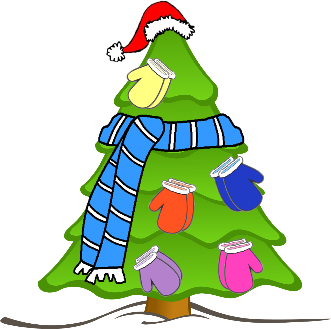 Transparent Background Christmas Tree Clipart , Png (1293x1283), Png Download