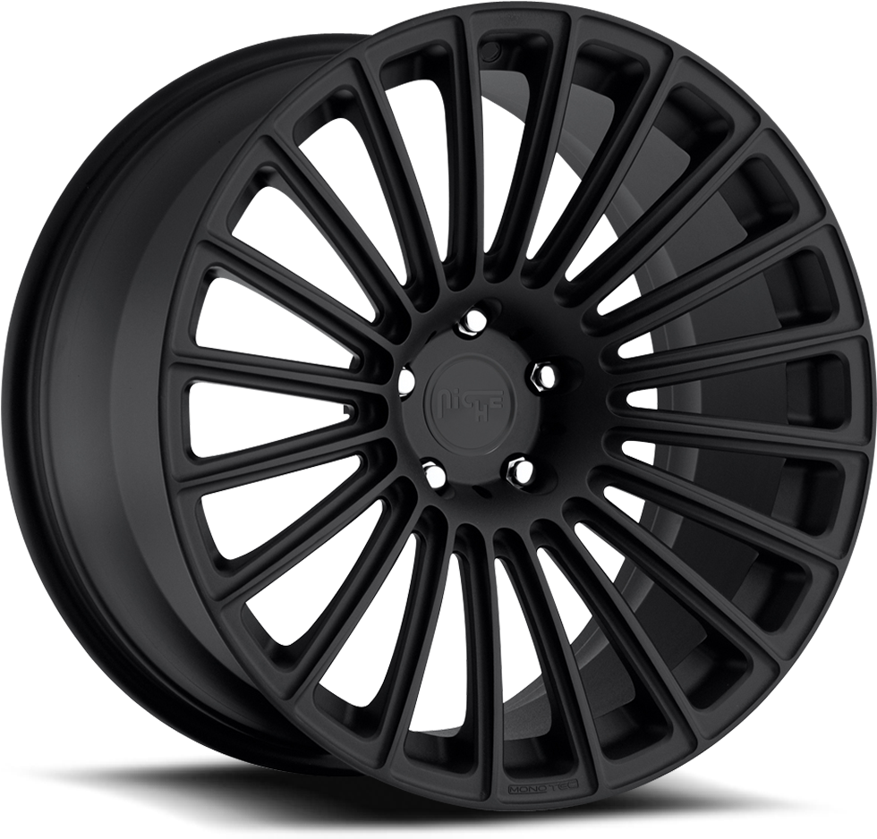 Stance - Black Multi Spoke Wheels Clipart (1000x1000), Png Download