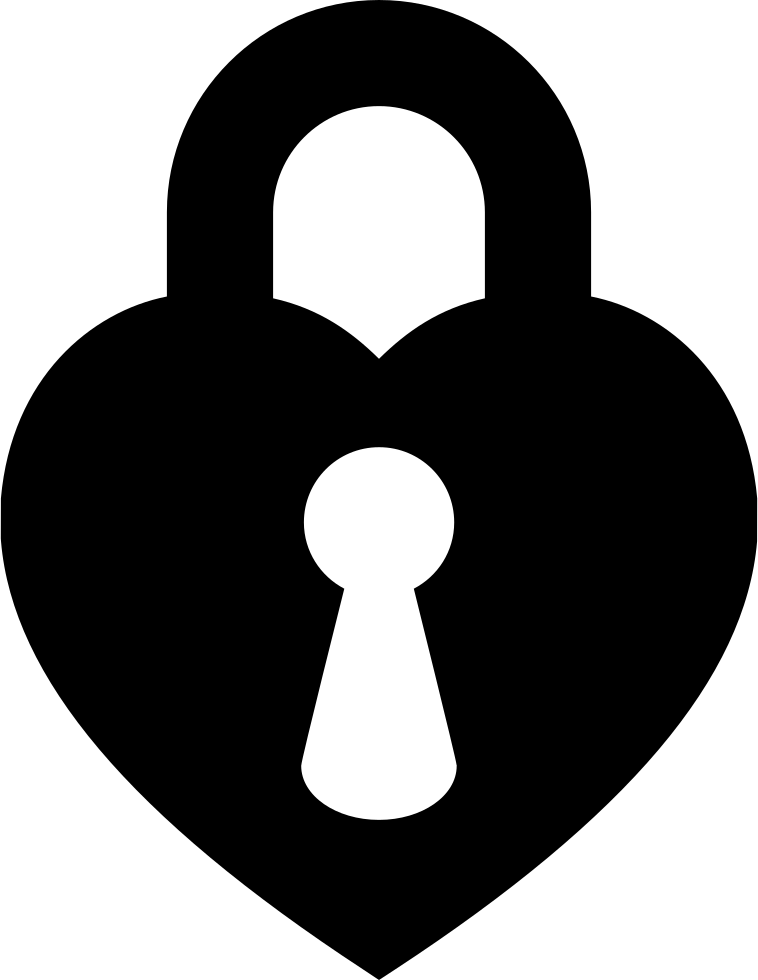 Png File Svg - Candado De Corazon Dibujo Clipart (758x980), Png Download