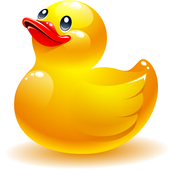 Rubber Vector Natural Yellow Duck Png Download Free - Vector Graphics Clipart (1536x1536), Png Download