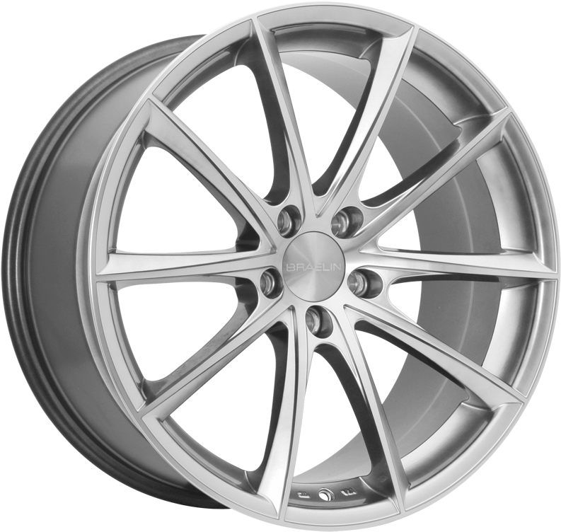 Braelin Wheels For The Jaguar Brand Br02 Hypersilver Clipart (800x762), Png Download